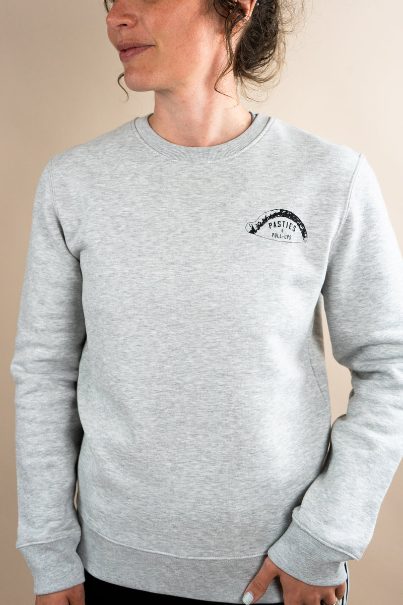 The Original Sweater - Grey with Black Print